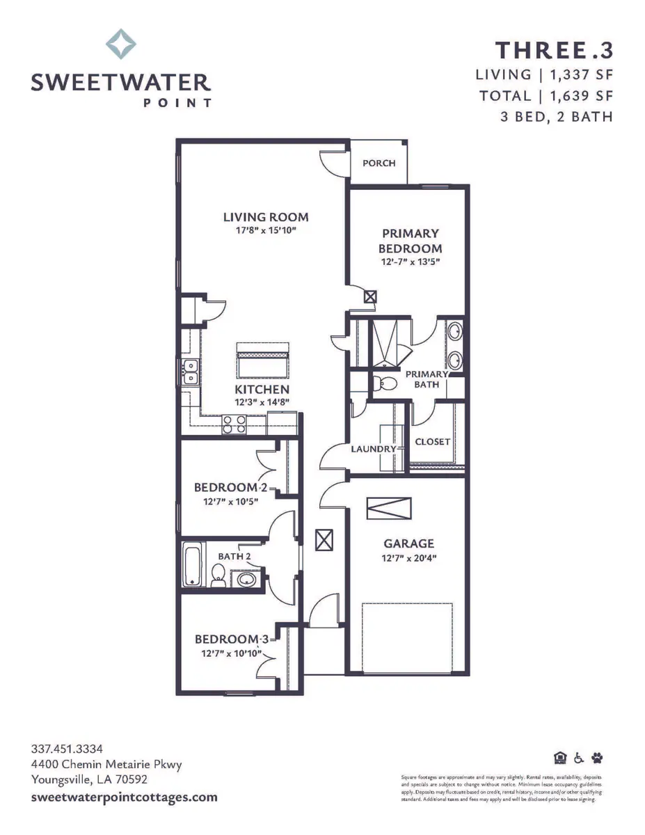 3 br/2ba | Sweetwater Point Cottages - Apartments