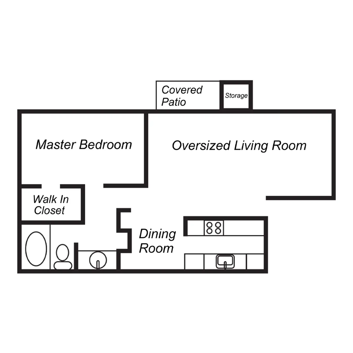 Maguire Hill Apartments - Diagram, Floor Plan