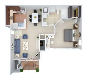1 Bedroom (cca1)