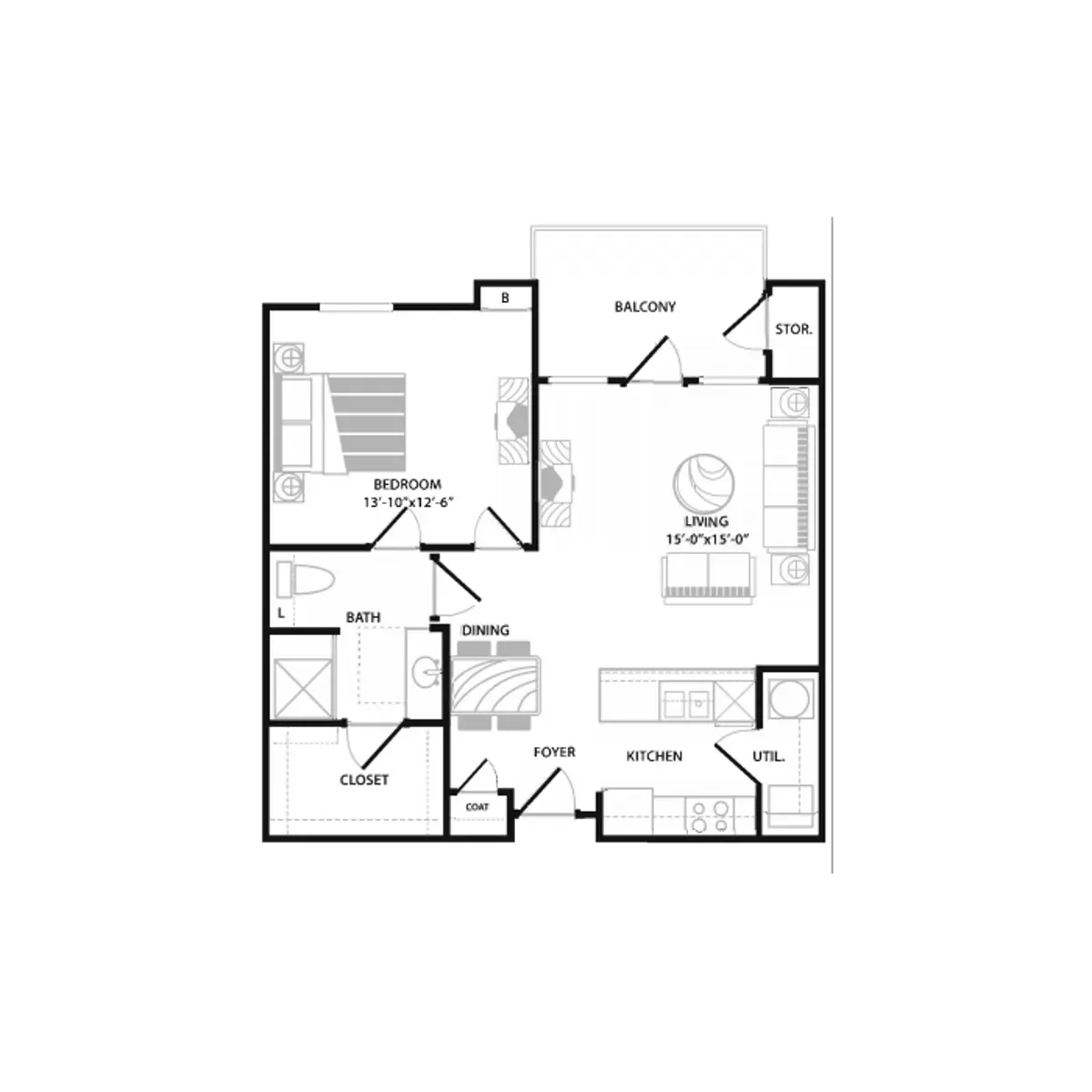 Peachtree Senior - Diagram, Floor Plan