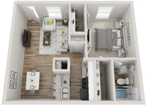 Pecan  |  1 Bed | 1 Bath