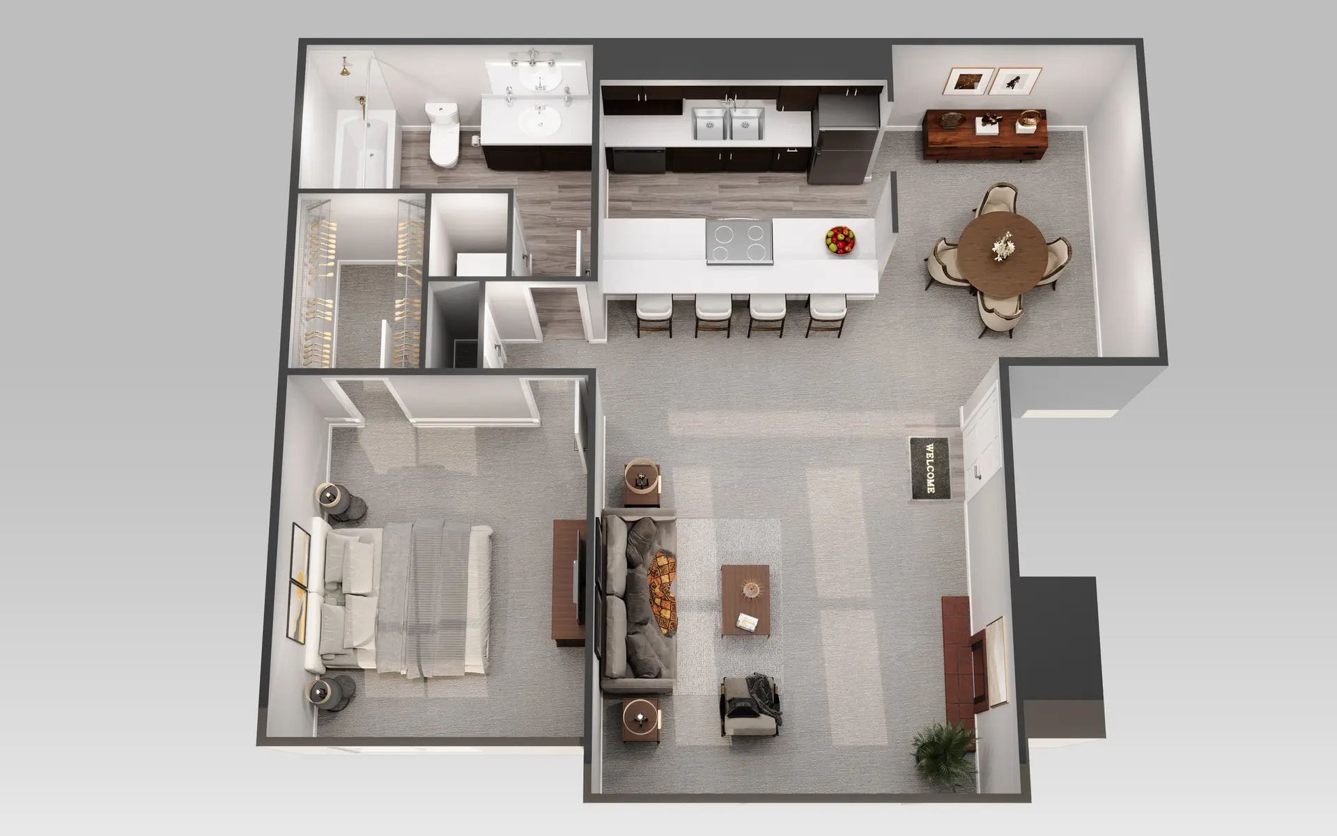 Springfield Crossing Apartments - Diagram, Floor Plan, Chair