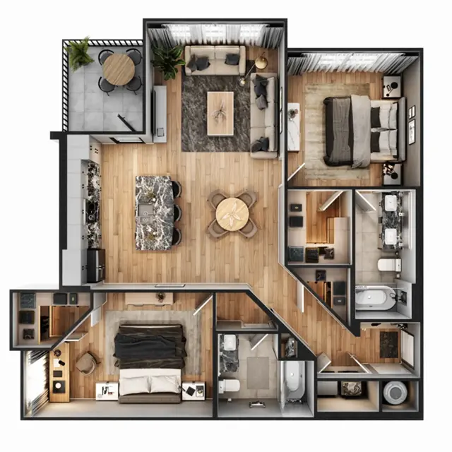 Asbury - Indoors, Interior Design, Diagram