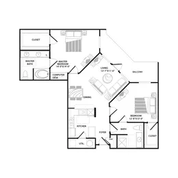 60% 2 Bedroom 2 Bathroom Lg 60% 2 Bedroom 2 Bathroom Lg