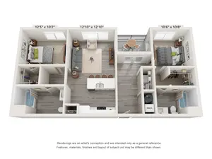 B4 - 2 Bed, 2 Bath