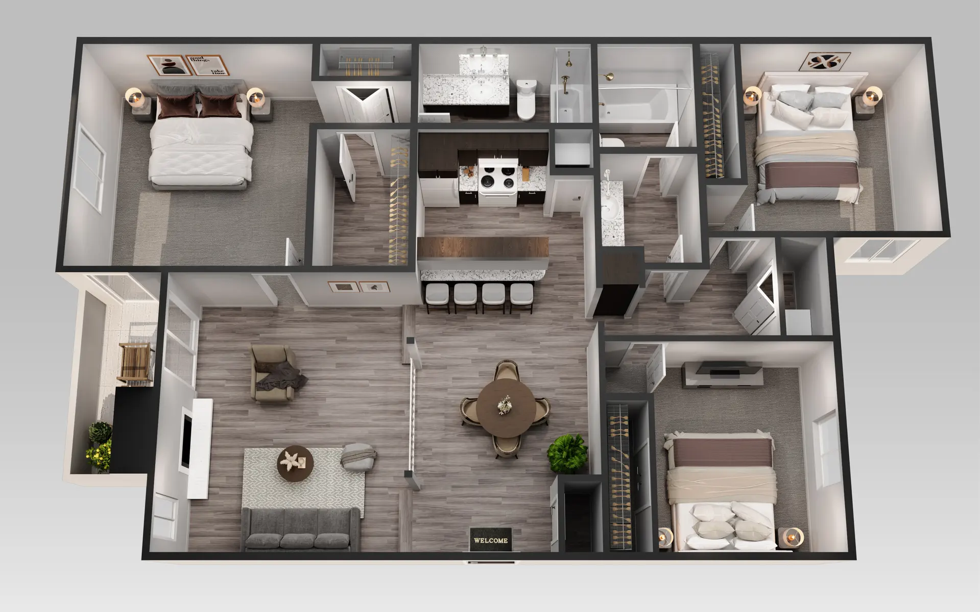 Woodlands of Arlington Apartments - Indoors, Interior Design, Furniture