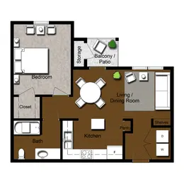 1 Bedroom 1 Bath
