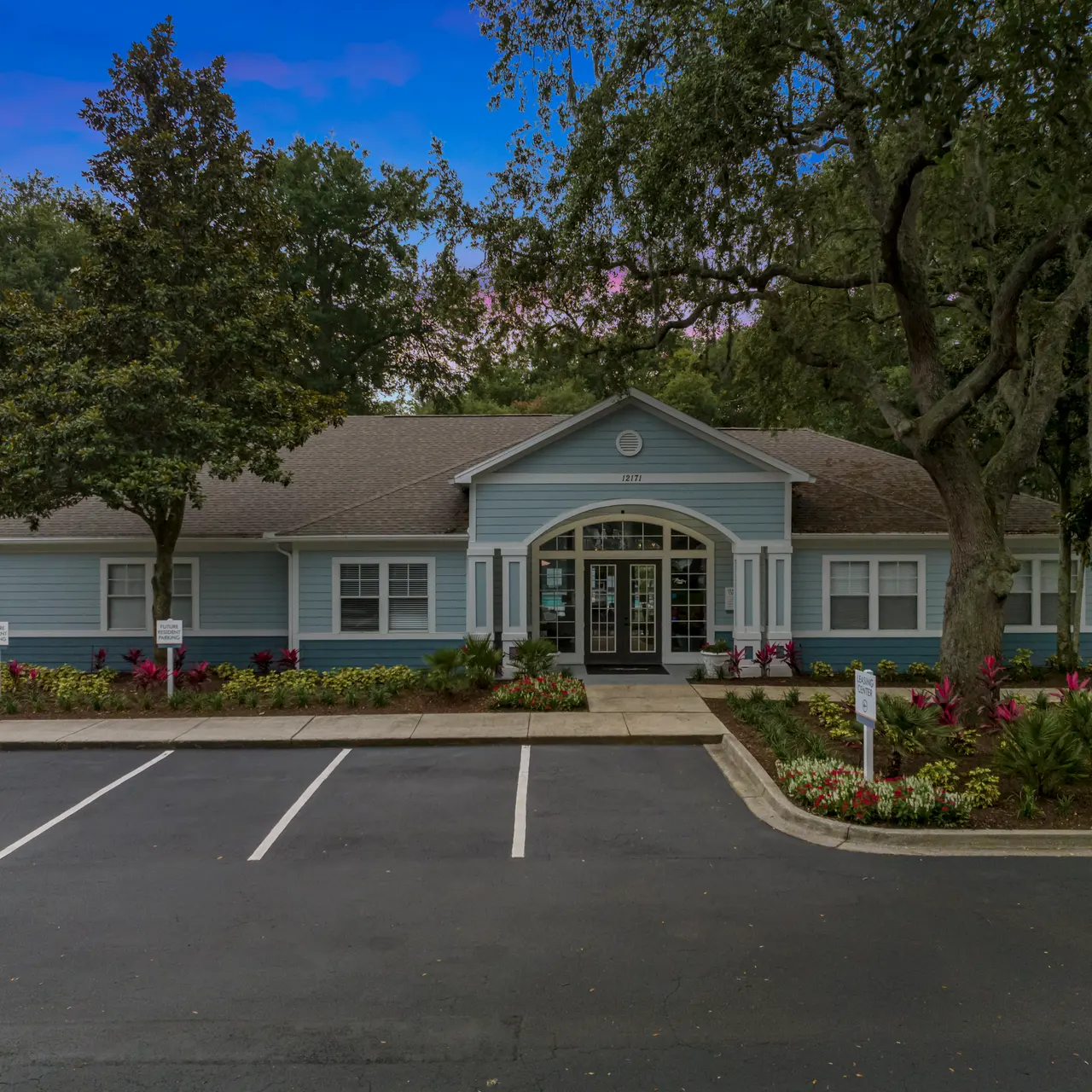 exterior of leasing office