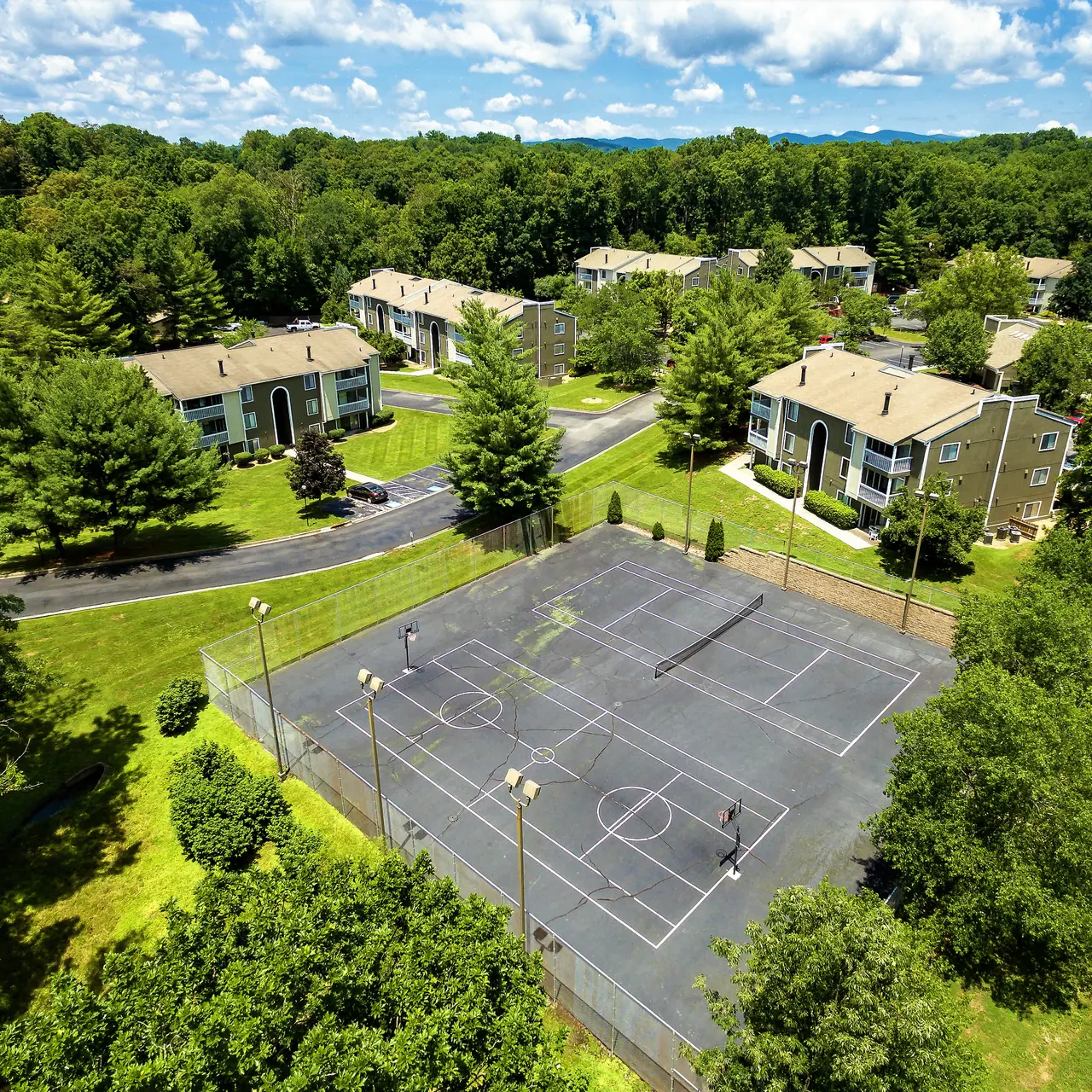 Brandy Mill - Intersection, Road, Landscape