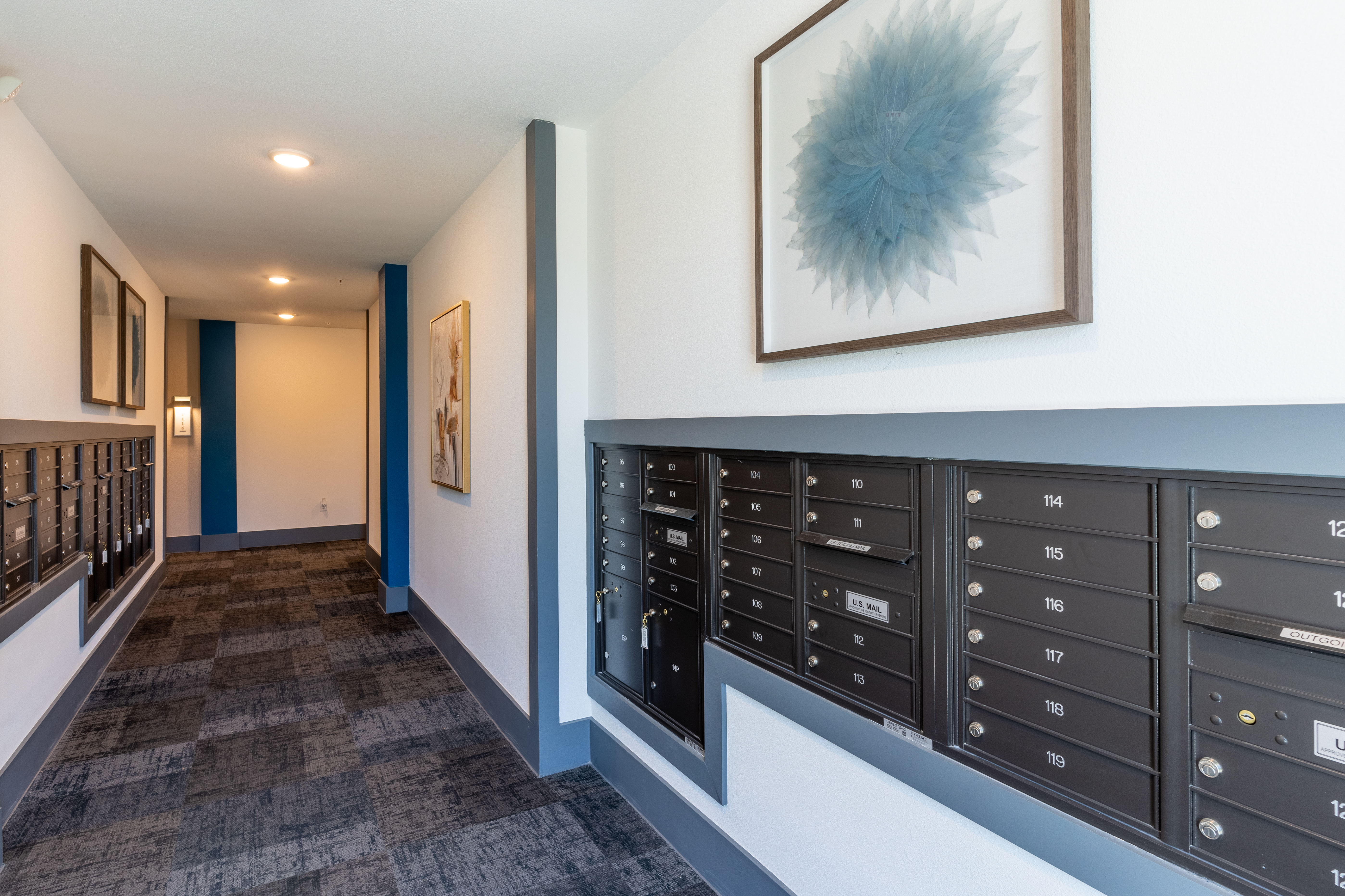 The Madison at Bishop Arts - Mail room, Mail room, floor