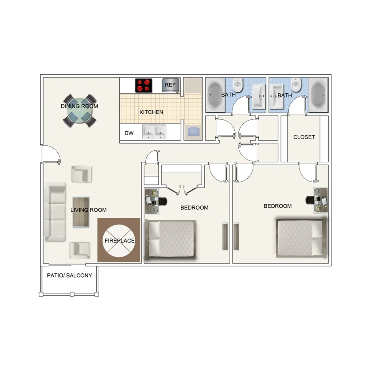 Cross Creek - Floor Plan, Diagram
