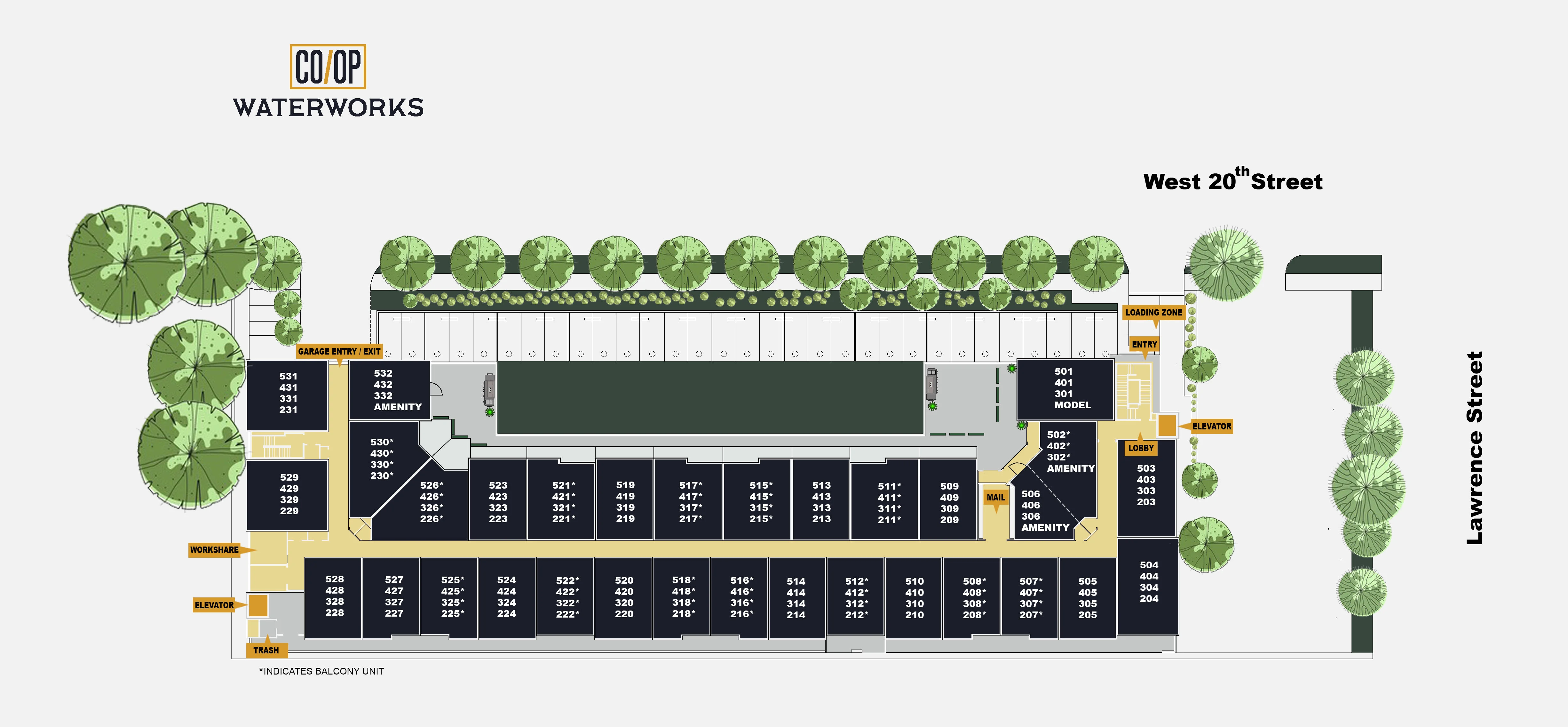 Co-Op at Waterworks - Plan, Diagram, Plot