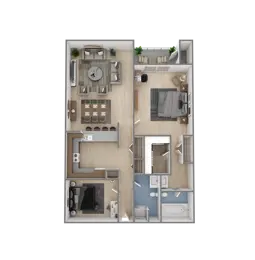 2 Bedroom, 2 Bathroom