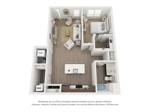 1 Bed 1 Bath