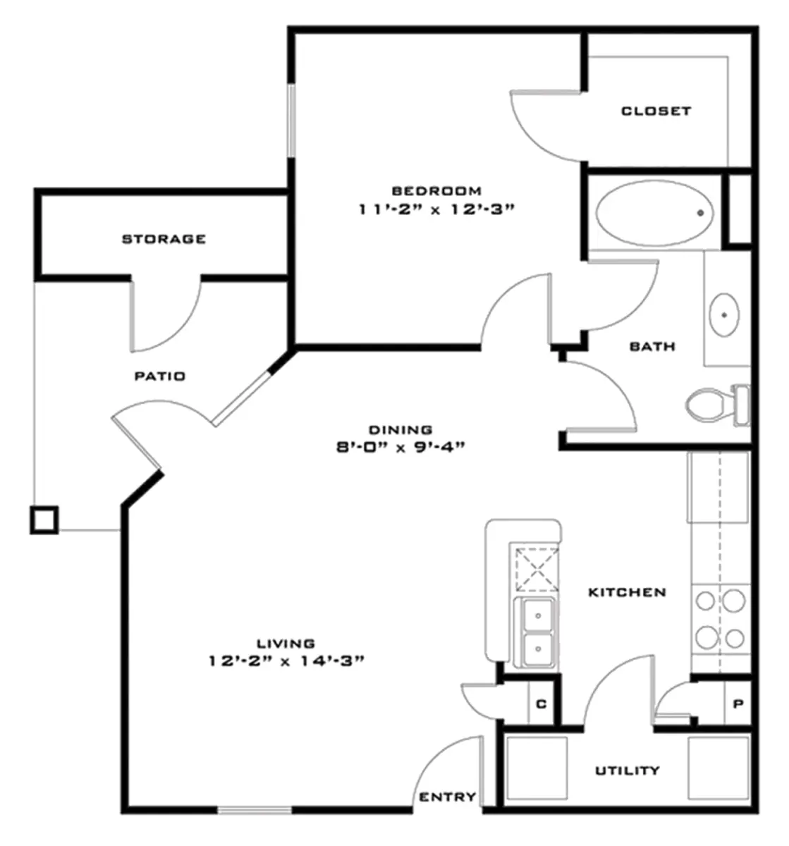 Park at Woodwind Lakes - Diagram, Floor Plan