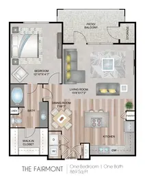 The Fairmont | 1 Bed | 1 Bath | 11F-Renovated