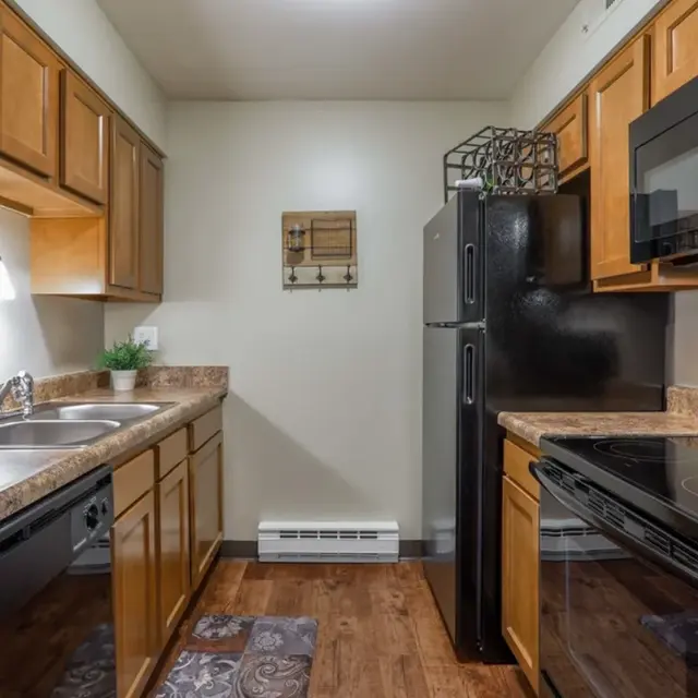 Oakwood Apartments - Indoors, Interior Design, Kitchen