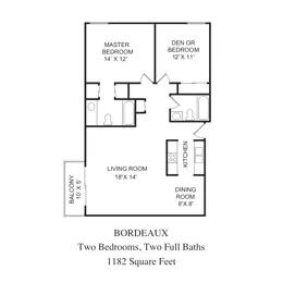 2 Bd/2 Ba Large BRDX