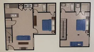 2 bdrm 1 bth Townhome