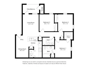 C1 | 3 Bed | 2 Bath
