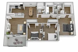3 Bed 2 Bath