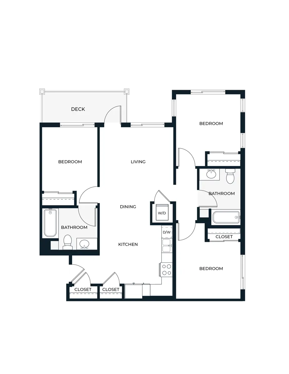 Three Bedroom C2 1098 SF.png