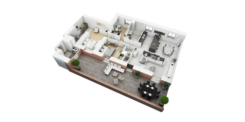 Rove Apartments - Diagram, Toy