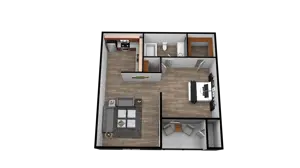 1 Bedroom 1 Bathroom - A1