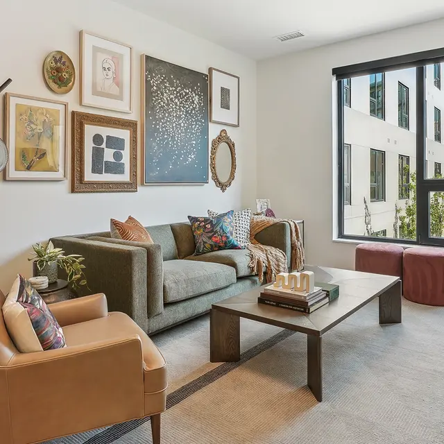 Model Apartment Living Area - The Deveraux Model Apartment Living Area - The Deveraux