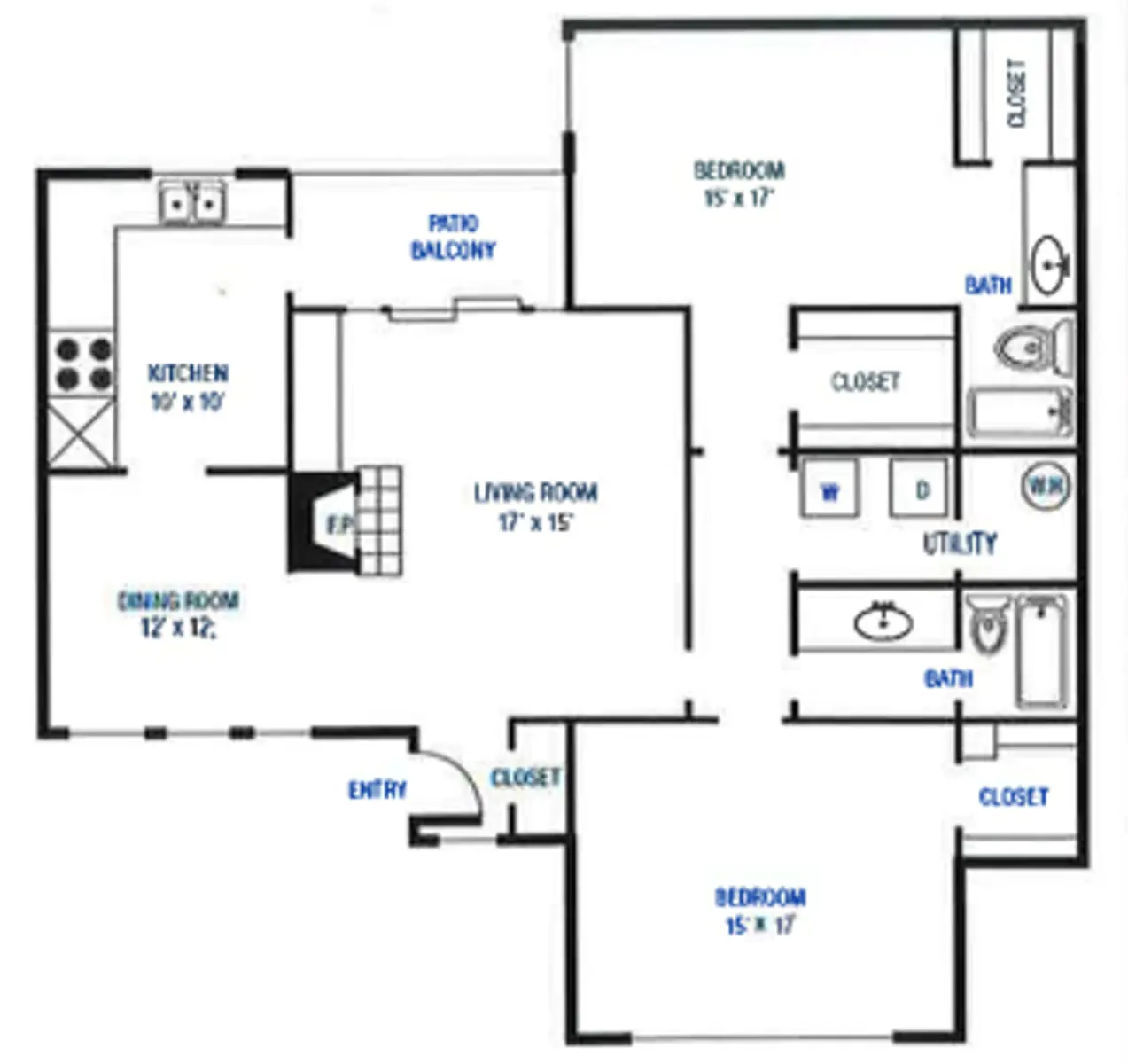 Summer Hill Apartments Summer Hill Apartments - Diagram, Floor Plan