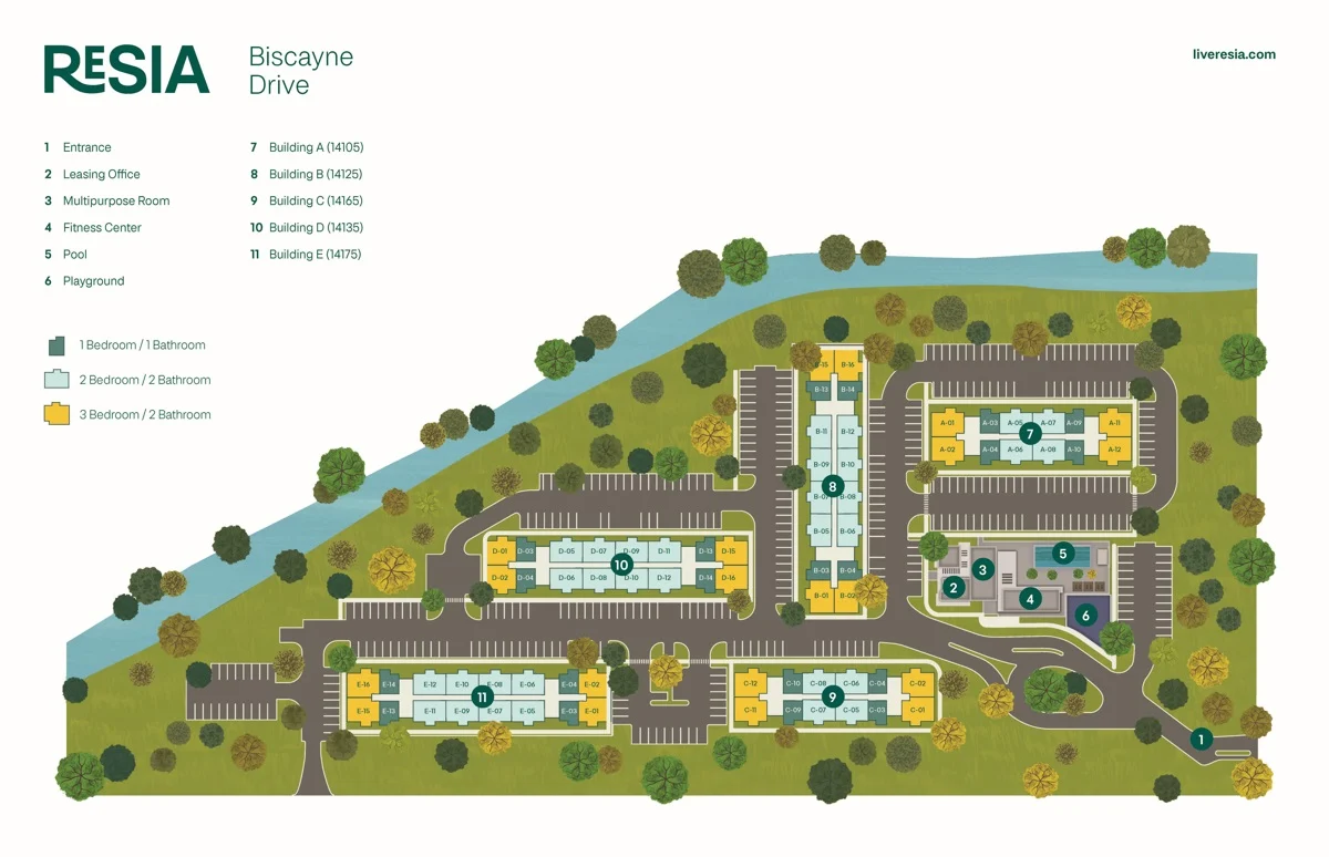 Resia Biscayne Drive Resia Biscayne Drive - Campus, Neighborhood, Plan