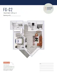 1 Bedroom 1 Bathroom