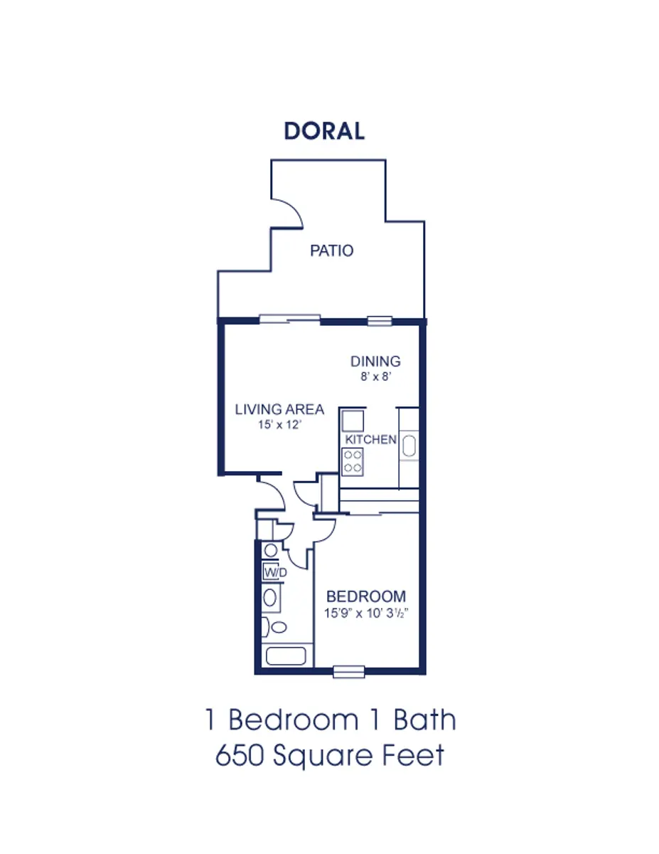 Unit 735D 1Bd/1Ba Up W/D (D) Courts of Valle Vista