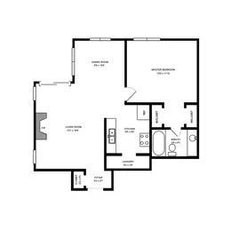 1 Bedroom/1 Bathroom