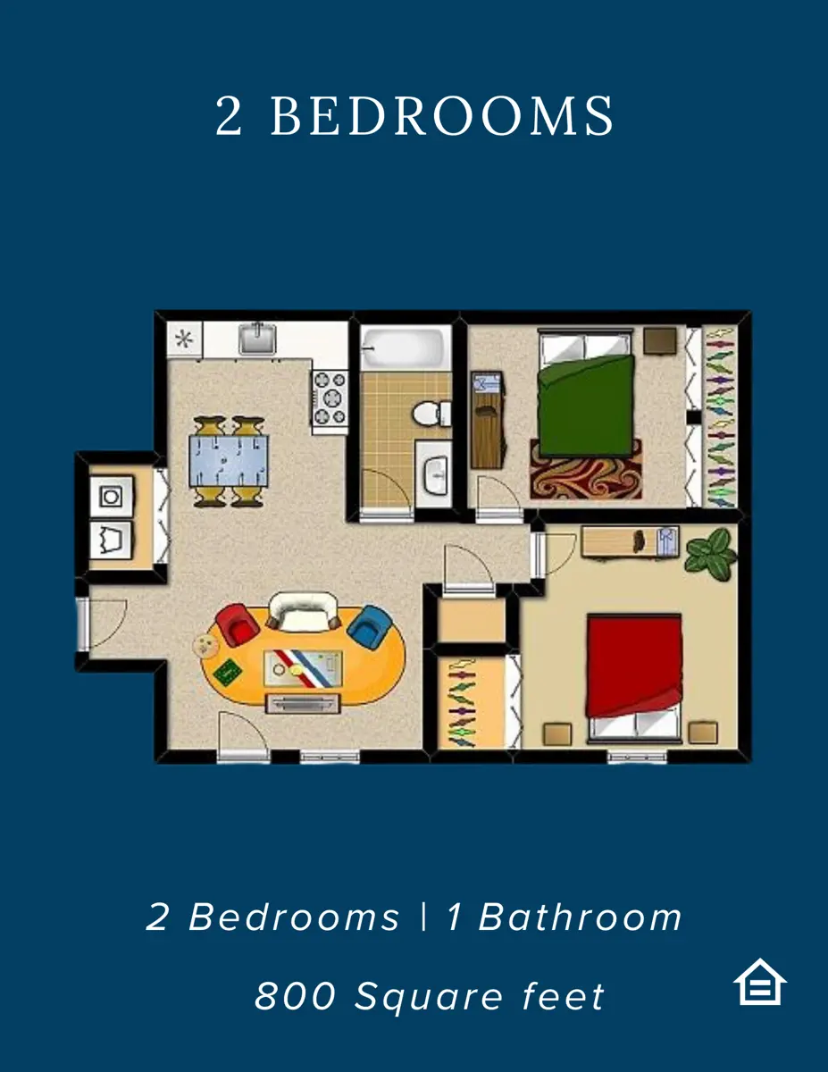 Towne Center Apartments - Diagram, Floor Plan