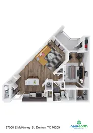 A4 1 Bed 1 Bath