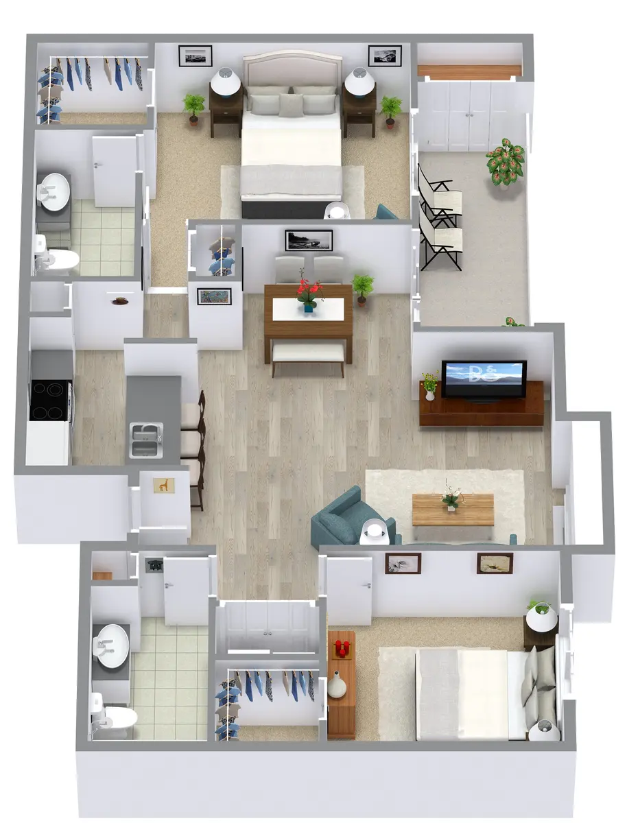 Oak Meadows - Floor Plan, Diagram, Plant