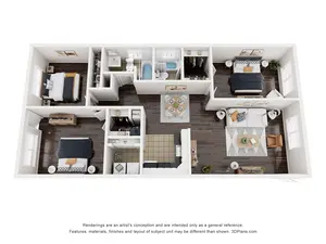 2C1 | 3 Bed | 2 Bath | Premium