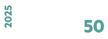 Logo for NMHC Top Developers 2025, featuring the text '2025 NMHC 50 Top Developers' in a bold and modern design.