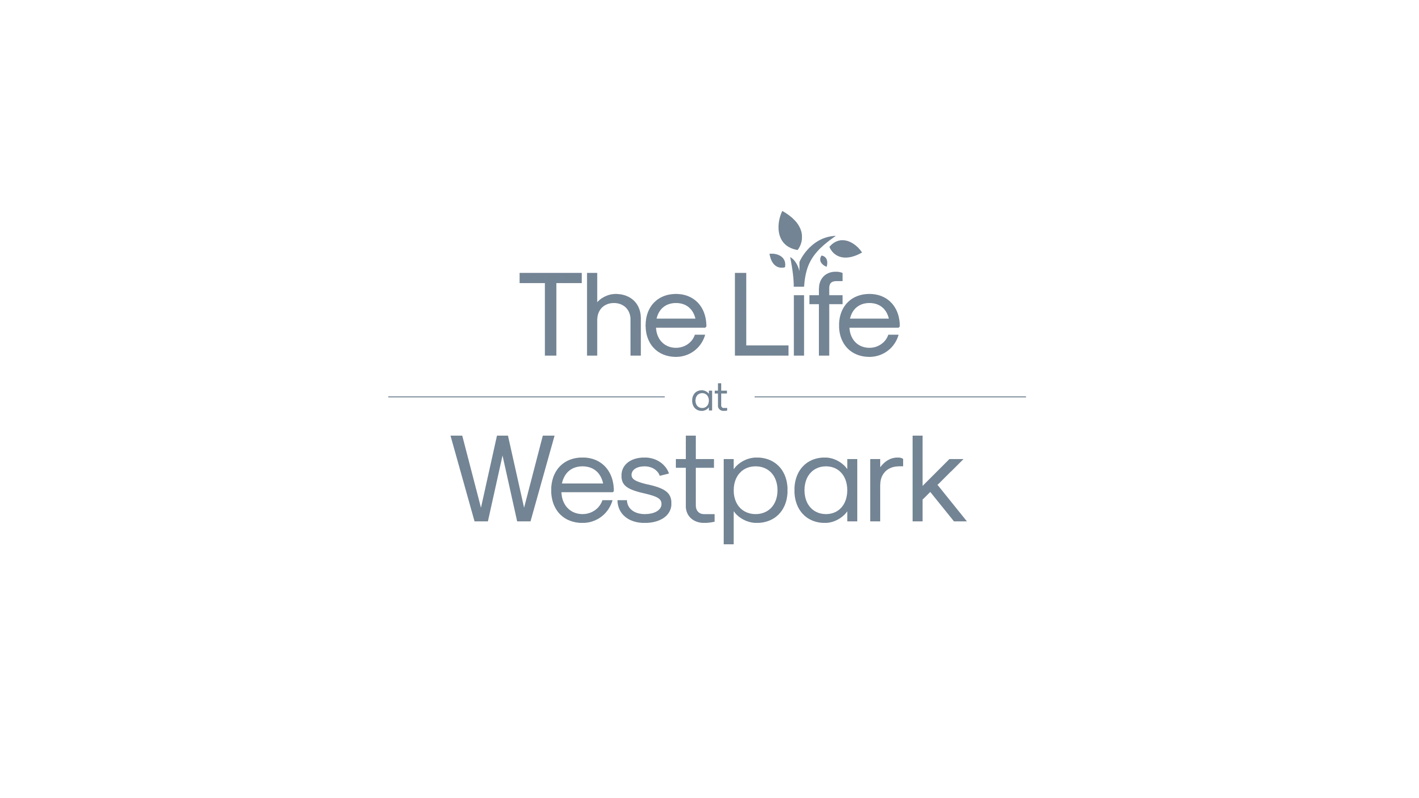 The Life at Westpark Logo Logo for The Life at Westpark featuring the text and a small plant icon.