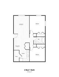 2 bedroom 1 bath