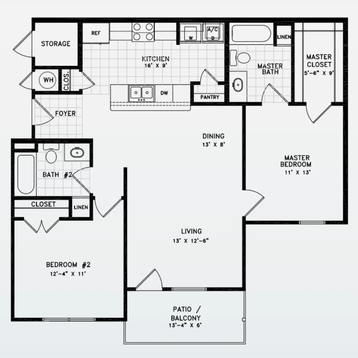 Vista Monterrey Apartment Homes - Floor Plan, Diagram