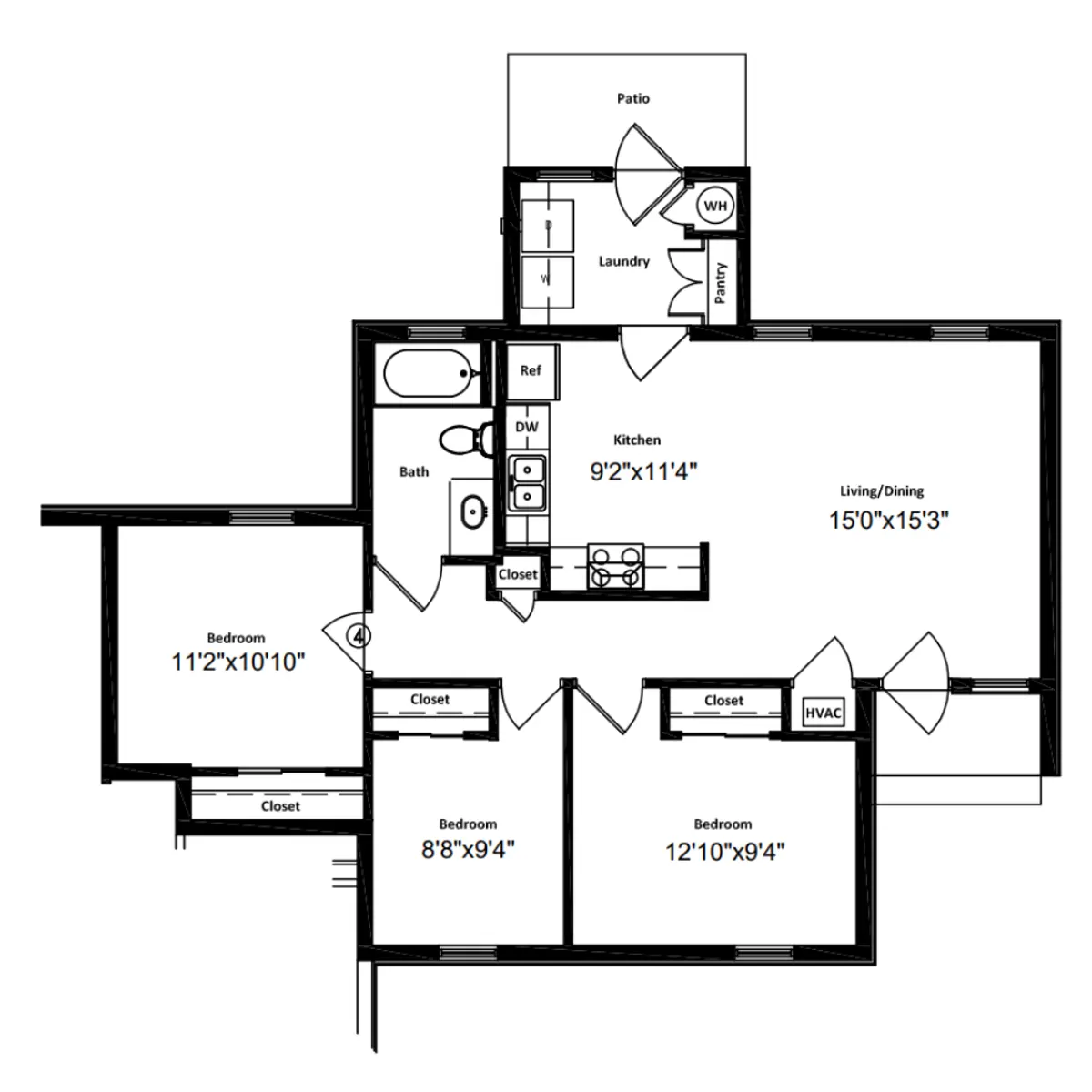 Memorial McAllen Apartment Homes Memorial McAllen Apartment Homes - Floor Plan, Diagram