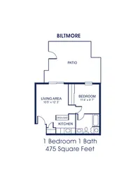 1Bed/1Ba-Up (B)