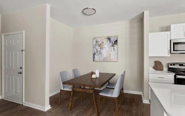 Interior of Bell Preston Reserve Apartments in Cary NC - Interior Design, Dining Room, Dining Table