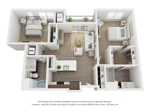 2 Bed 2 Bath