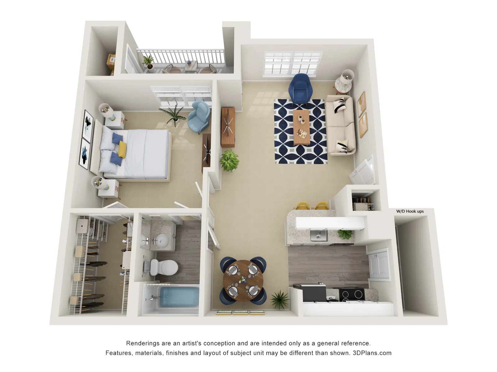 Mill Creek Apartments - Furniture, Table