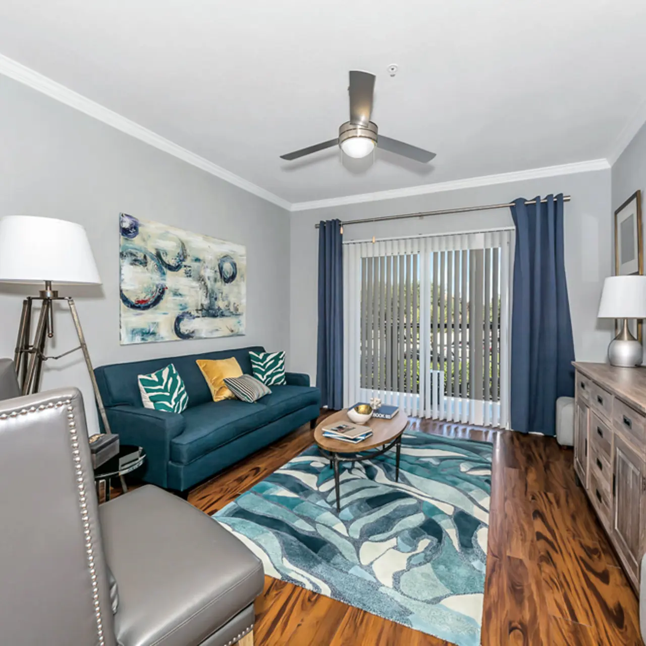 Coventry at Cityview Apartments - Living Room, Home Decor, Corner, Lamp