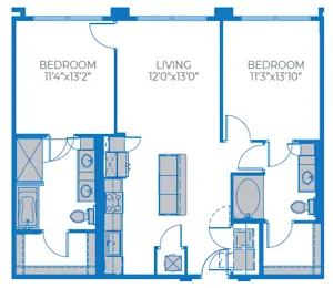 B2 | 2 Bed | 2 Bath