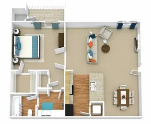 A2 | 1 Bed | 1 Bath | Signature